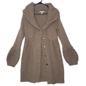 Y2K Old‎ Navy Cardigan Sweater M Chunky Bell Sleeve Whimsigoth Bratz Boho Indie